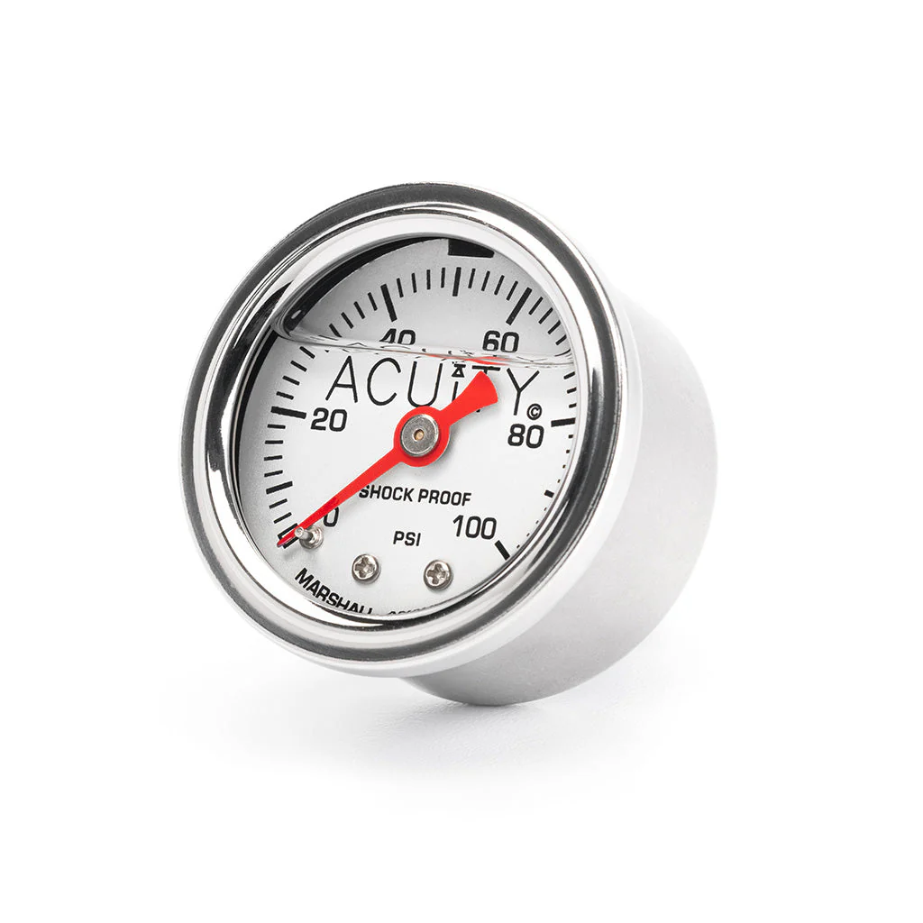 ACUITY 100 PSI Fuel Pressure Gauge in Polished Stainless Finish - Image 2