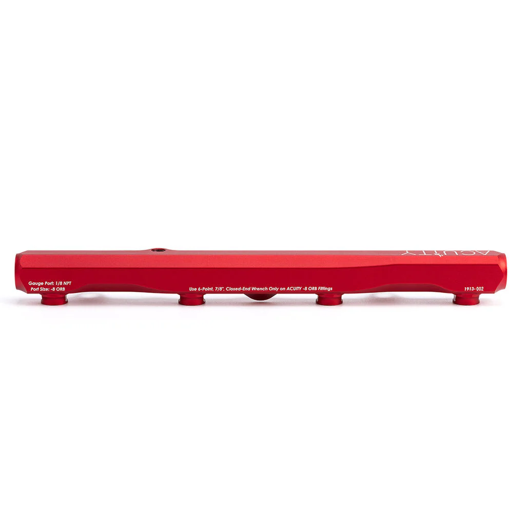 ACUITY K-Series Fuel Rail in Satin Red Finish - Image 11