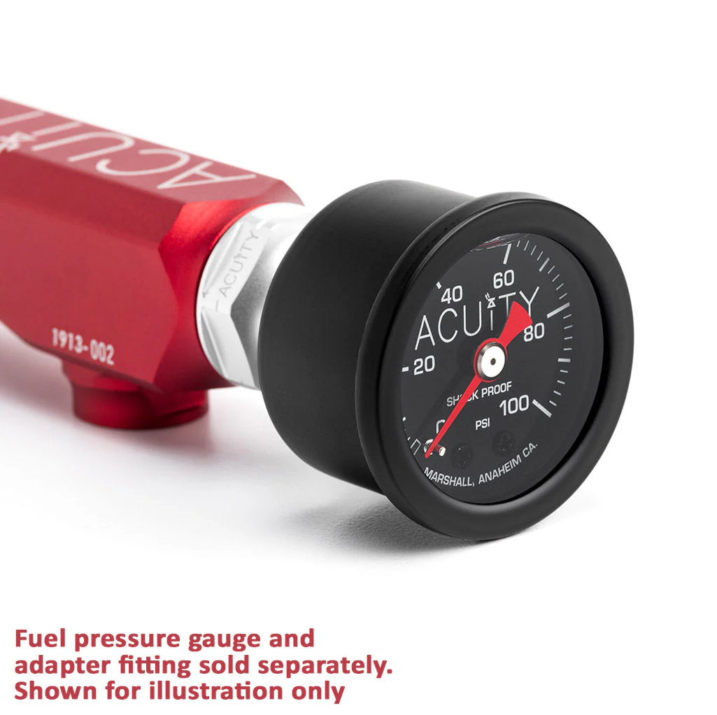 ACUITY K-Series Fuel Rail in Satin Red Finish - Image 14
