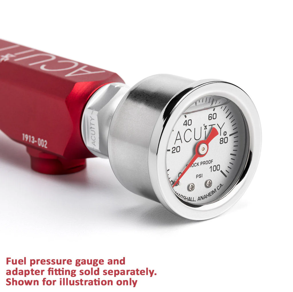 ACUITY K-Series Fuel Rail in Satin Red Finish - Image 15