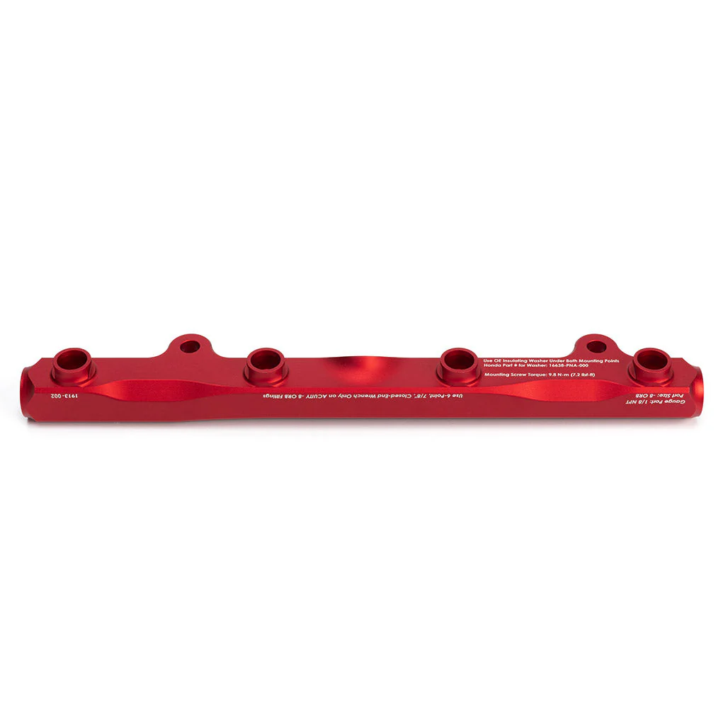 ACUITY K-Series Fuel Rail in Satin Red Finish - Image 7