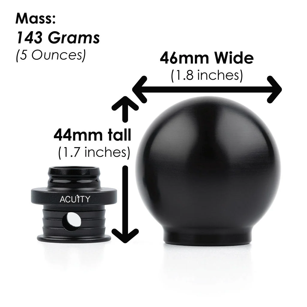 ACUITY POCO Insulated Low-Profile Shift Knob in Black (M10X1.5) - Image 4