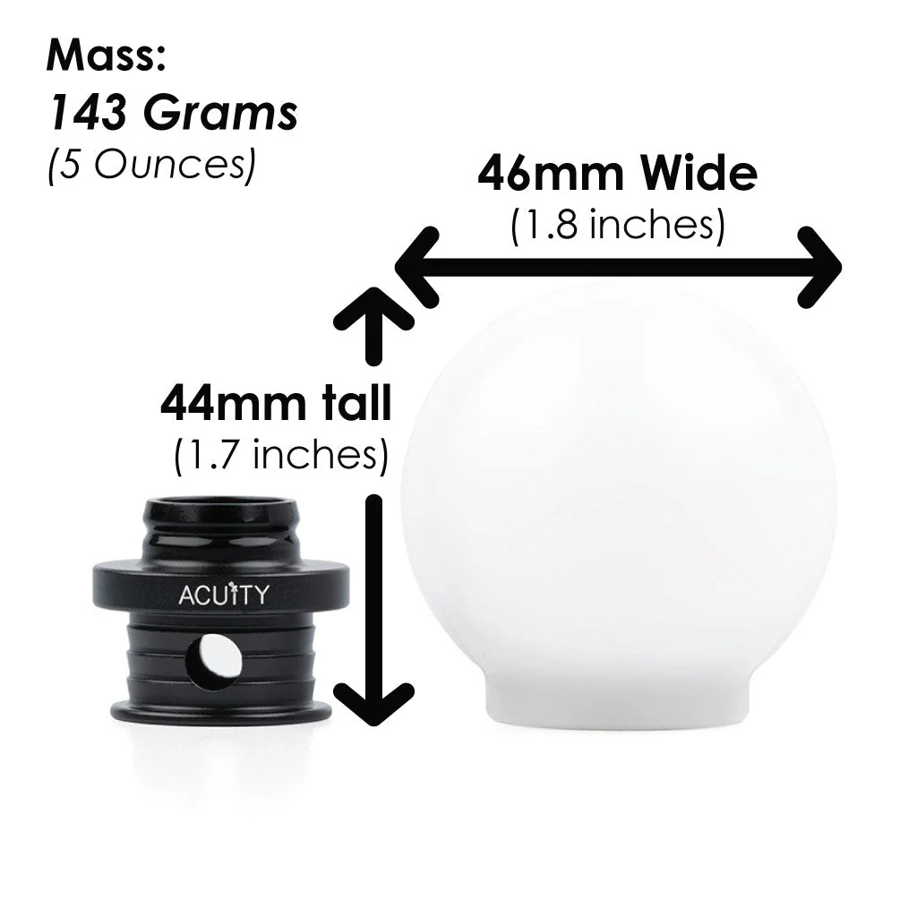ACUITY POCO Insulated Low-Profile Shift Knob in White (M10X1.5) - Image 4