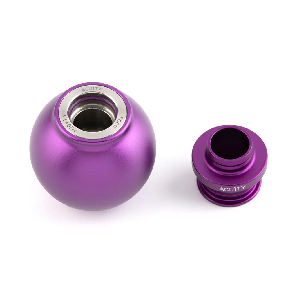 ACUITY POCO Low-Profile Shift Knob in Satin Purple Finish (M10X1.5) - Image 3