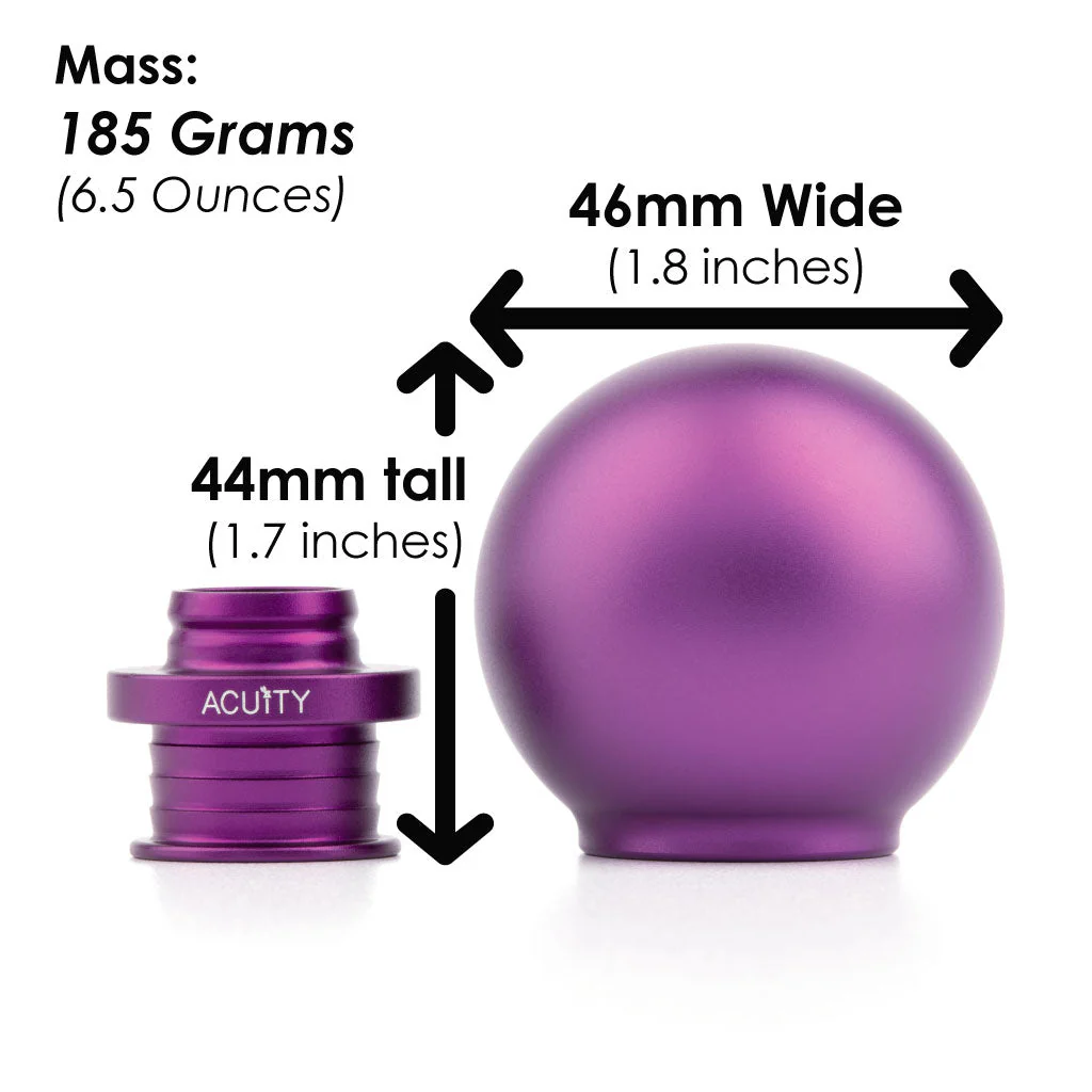 ACUITY POCO Low-Profile Shift Knob in Satin Purple Finish (M10X1.5) - Image 4