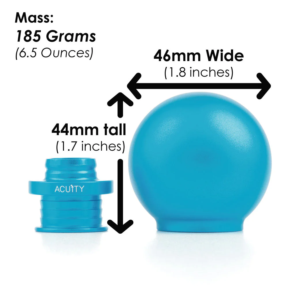 ACUITY POCO Low-Profile Shift Knob in Satin Teal Finish (M10X1.5) - Image 4