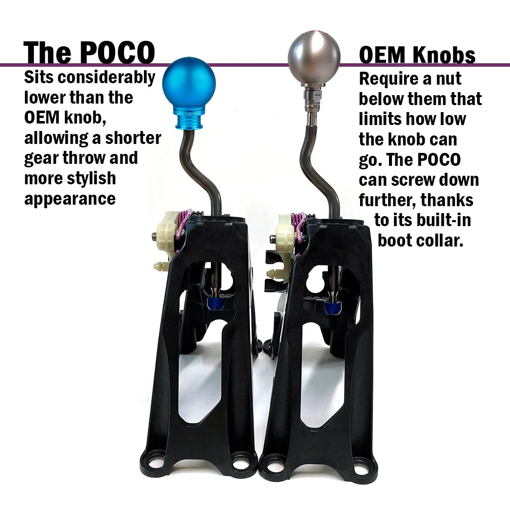 ACUITY POCO Low-Profile Shift Knob in Satin Teal Finish (M10X1.5) - Image 7