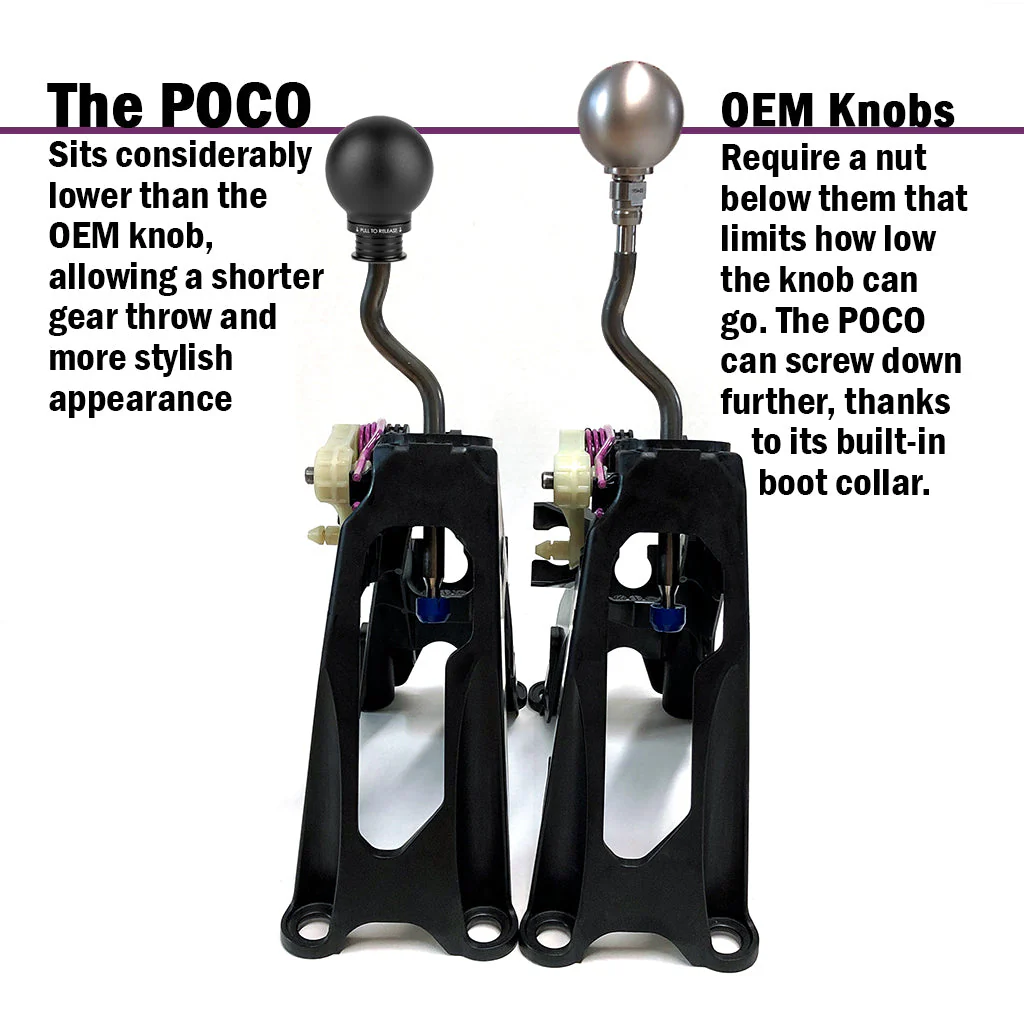 ACUITY POCO Low-Profile Shift Knob in Satin Black Finish (M10X1.5) - Image 7