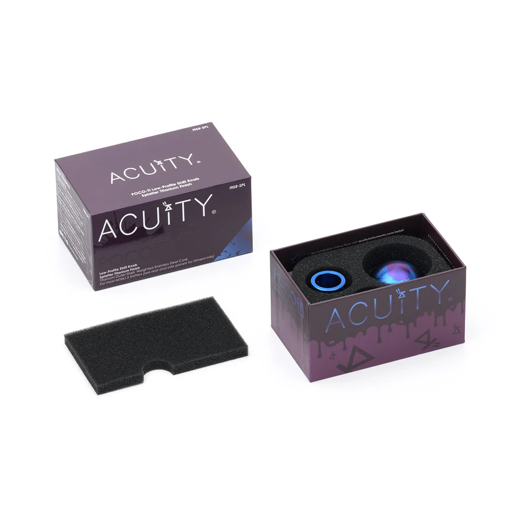 ACUITY POCO-Ti Low Profile Shift Knob in Splatter Titanium Finish (M10x1.5) - Image 17