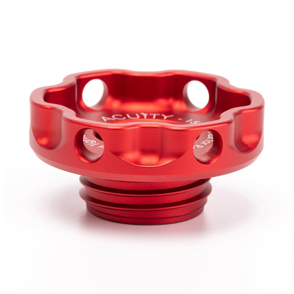 ACUITY Podium Oil Cap in Satin Red for Hondas/Acuras - Image 3