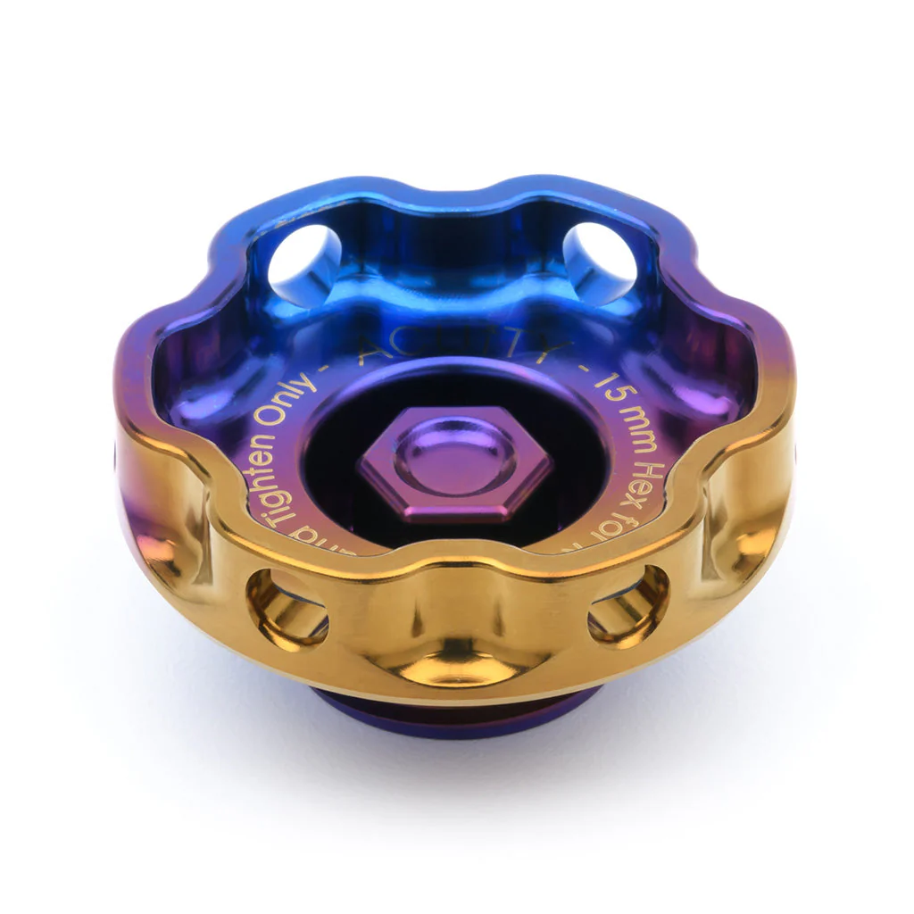 ACUITY Podium-Ti Oil Cap in Burnt Titanium Finish for Hondas/Acuras - Image 10