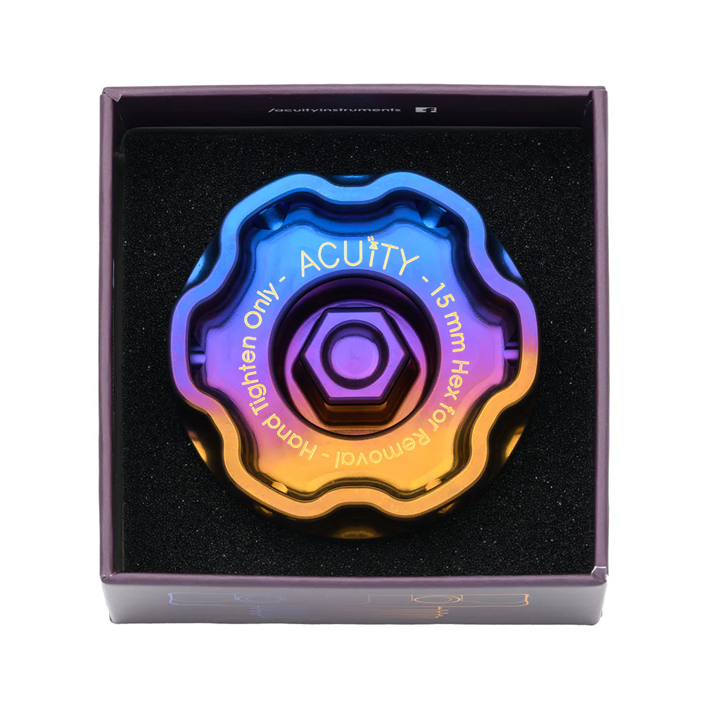 ACUITY Podium-Ti Oil Cap in Burnt Titanium Finish for Hondas/Acuras - Image 13