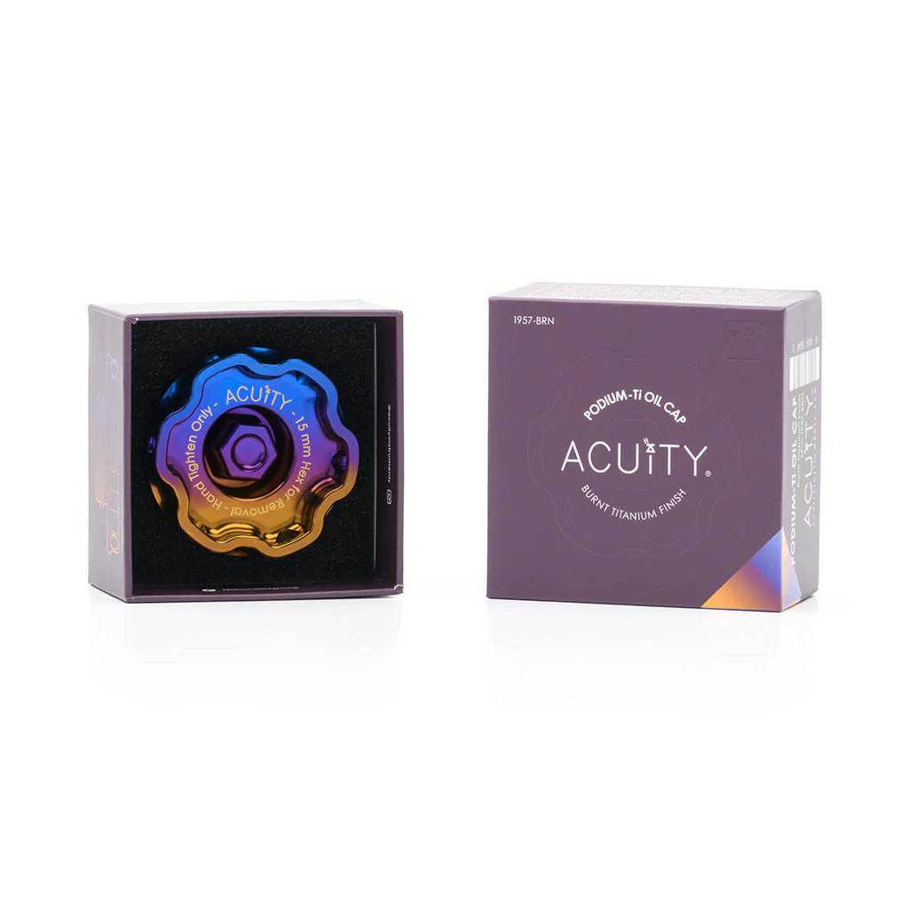ACUITY Podium-Ti Oil Cap in Burnt Titanium Finish for Hondas/Acuras - Image 16