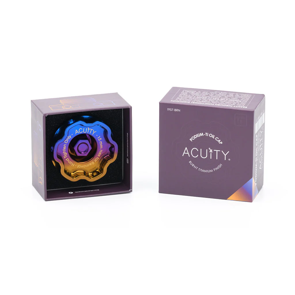 ACUITY Podium-Ti Oil Cap in Burnt Titanium Finish for Hondas/Acuras - Image 4