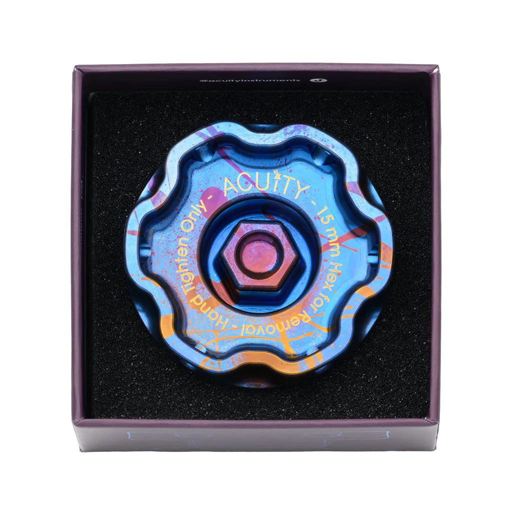 ACUITY Podium-Ti Oil Cap in Splatter Titanium Finish for Hondas/Acuras - Image 13