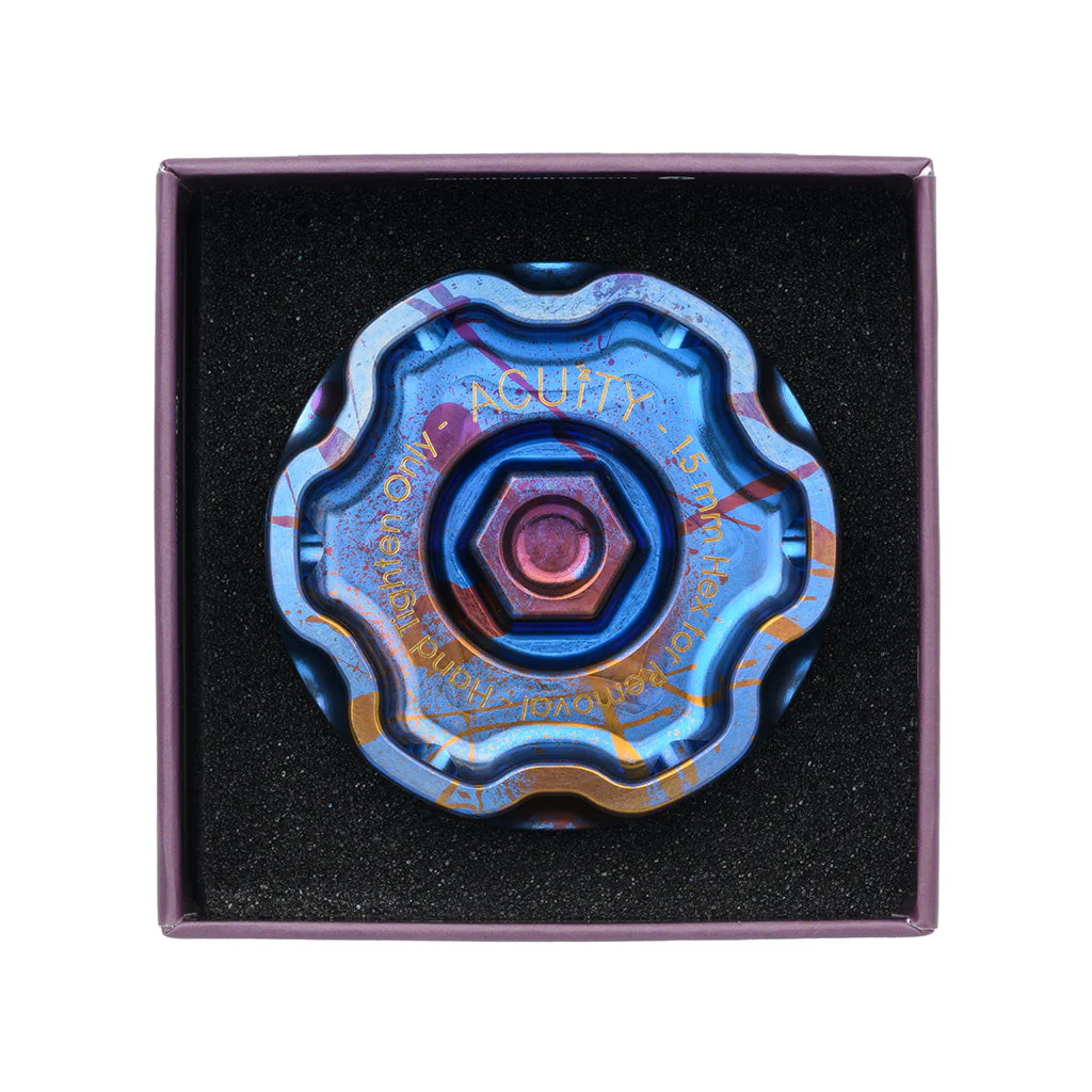 ACUITY Podium-Ti Oil Cap in Splatter Titanium Finish for Hondas/Acuras - Image 15
