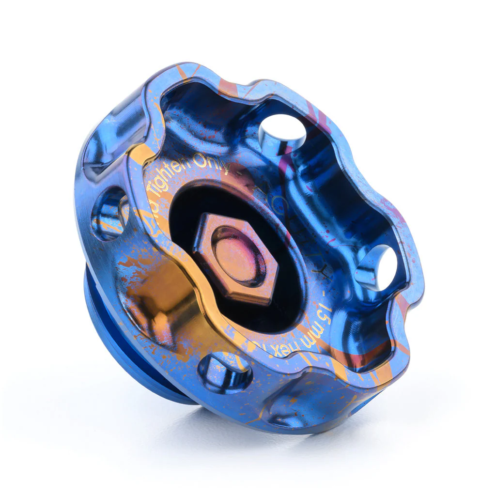 ACUITY Podium-Ti Oil Cap in Splatter Titanium Finish for Hondas/Acuras - Image 8