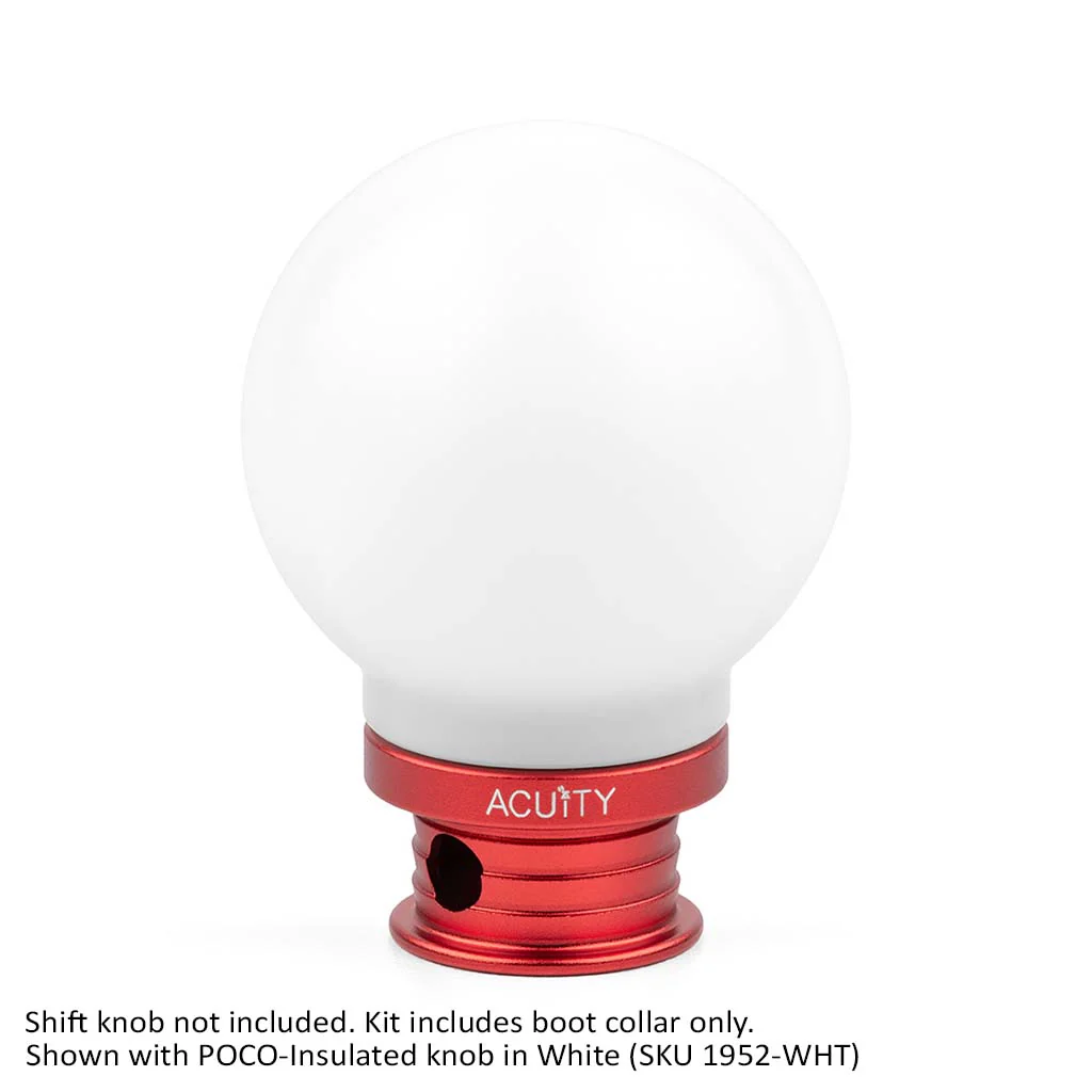 ACUITY Satin Red Aluminum Shift Boot Collar for POCO Shift Knobs - Image 10