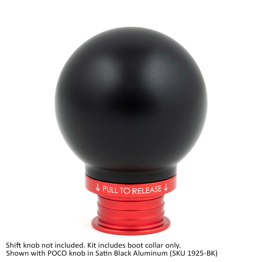 ACUITY Satin Red Aluminum Shift Boot Collar for POCO Shift Knobs - Image 13