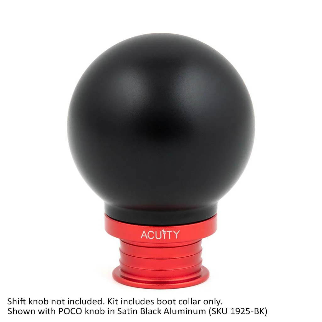 ACUITY Satin Red Aluminum Shift Boot Collar for POCO Shift Knobs - Image 5