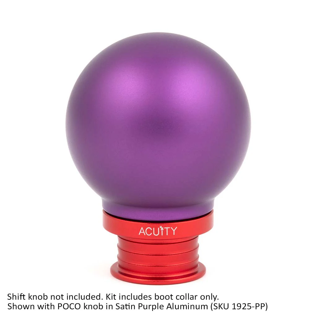 ACUITY Satin Red Aluminum Shift Boot Collar for POCO Shift Knobs - Image 6