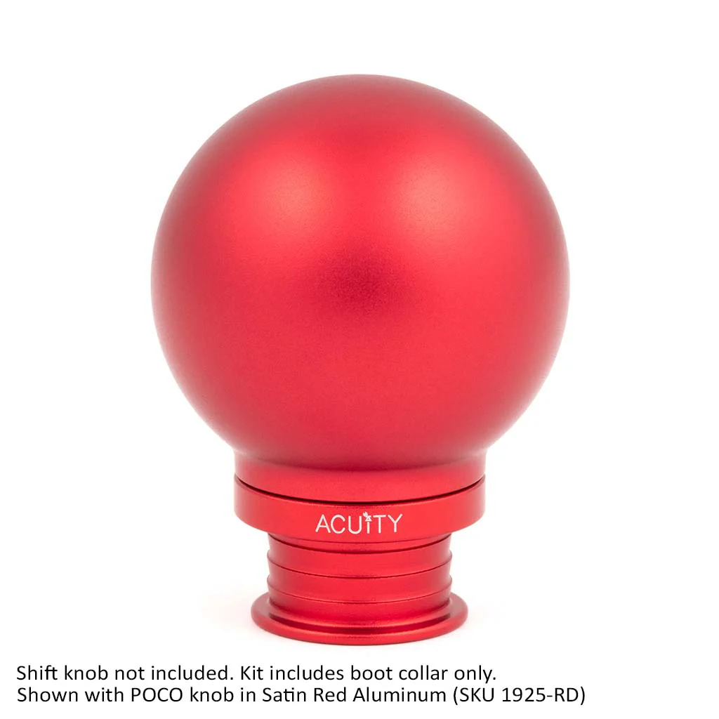 ACUITY Satin Red Aluminum Shift Boot Collar for POCO Shift Knobs - Image 7