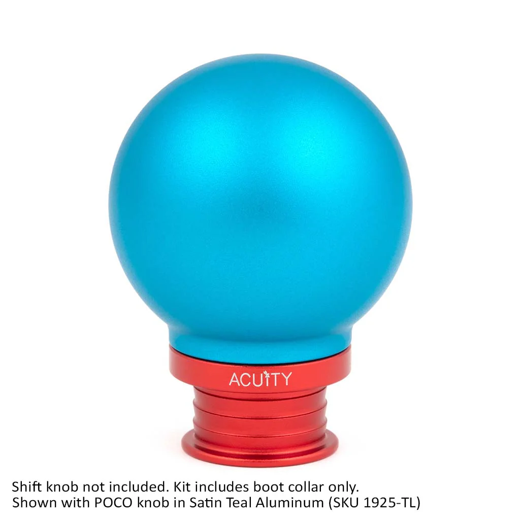 ACUITY Satin Red Aluminum Shift Boot Collar for POCO Shift Knobs - Image 8