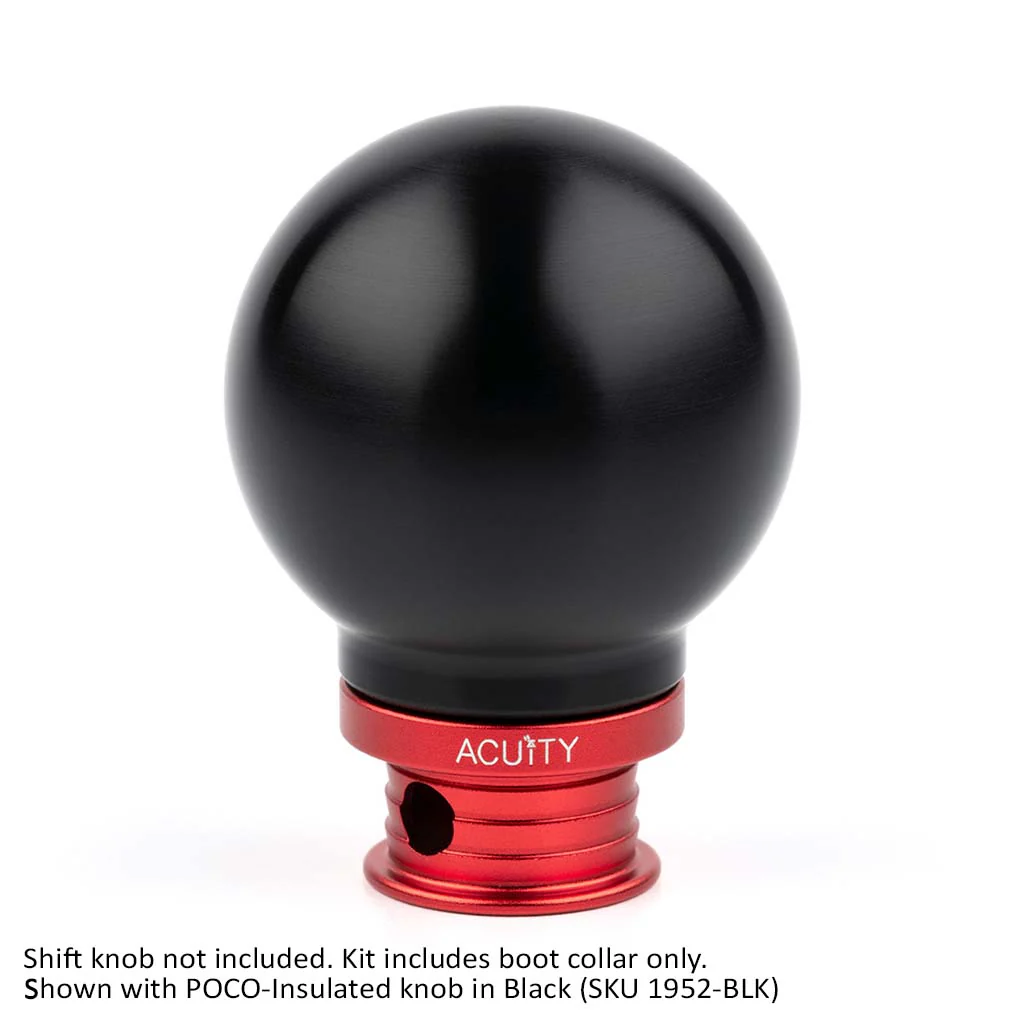 ACUITY Satin Red Aluminum Shift Boot Collar for POCO Shift Knobs - Image 9