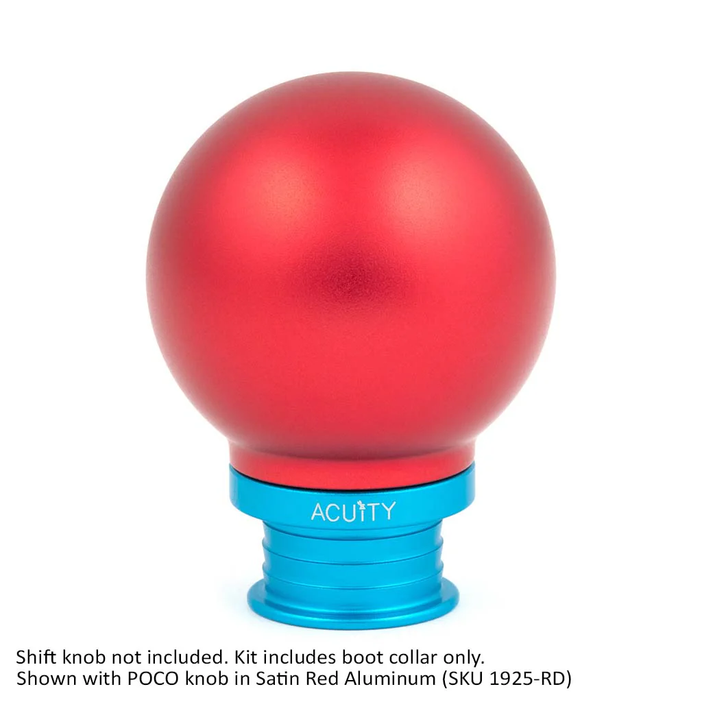 ACUITY Satin Teal Aluminum Shift Boot Collar for POCO Shift Knobs - Image 7