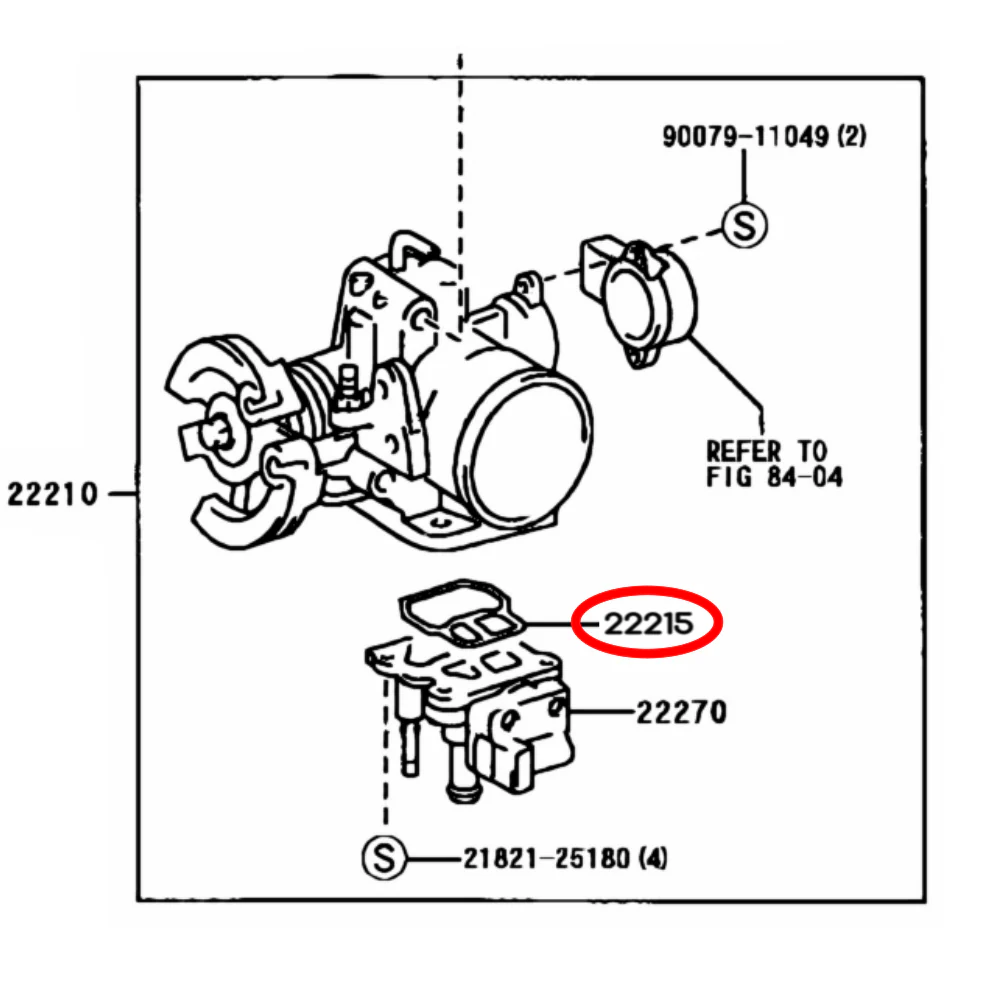 GENUINE TOYOTA IDLE CONTROL GASKET MR2 MK3 ROADSTER ZZW30 1ZZ - Image 3