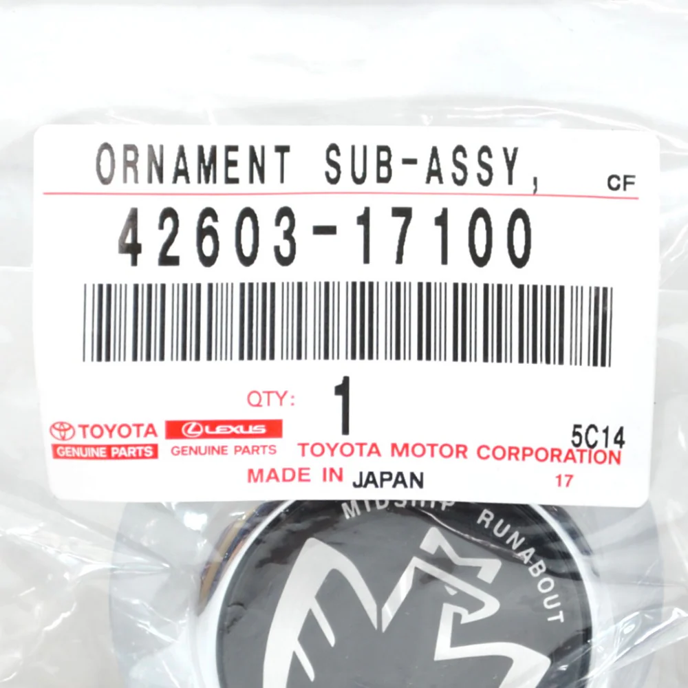 GENUINE TOYOTA MIDSHIP WHEEL CENTRE CAPS MR2 MK3 ROADSTER ZZW30 1ZZ - Image 2