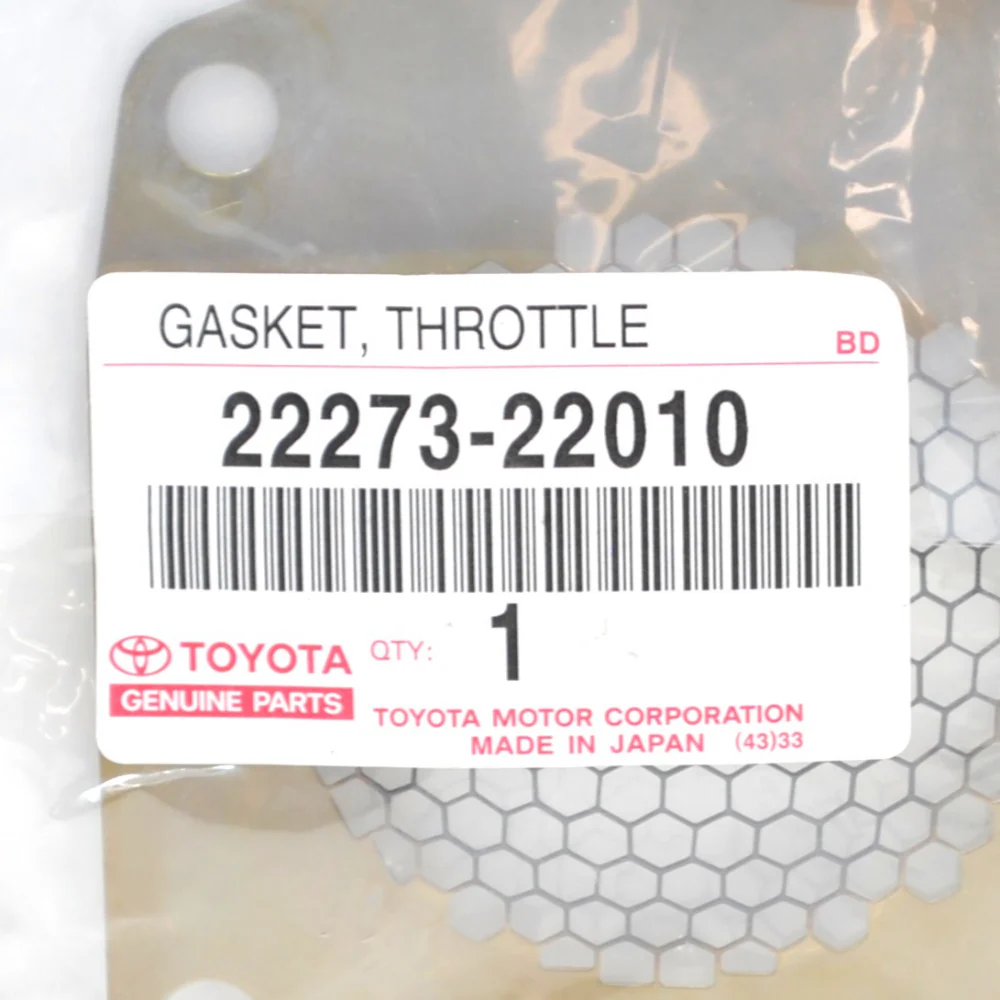 GENUINE TOYOTA THROTTLE BODY GASKET MR2 MK3 ROADSTER ZZW30 1ZZ - Image 2