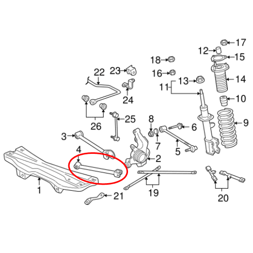 HARDRACE REAR TRAILING ARMS SPHERICAL BUSHES FOR TOYOTA MR2 ROADSTER MK3 ZZW30 - Image 2