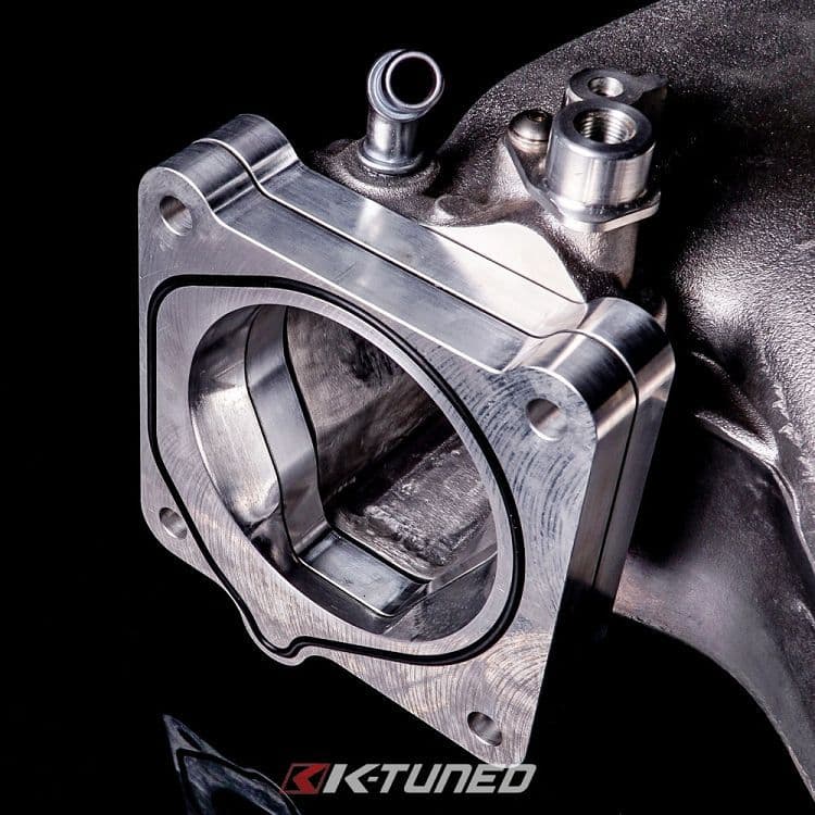 K-TUNED 80MM THROTTLE BODY K-SERIES K20 K24 W/ ADAPTER PLATE - Image 2