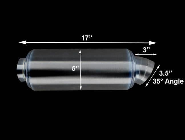 K-TUNED TURNDOWN MUFFLER EXHAUST - 3" INCH - Image 2