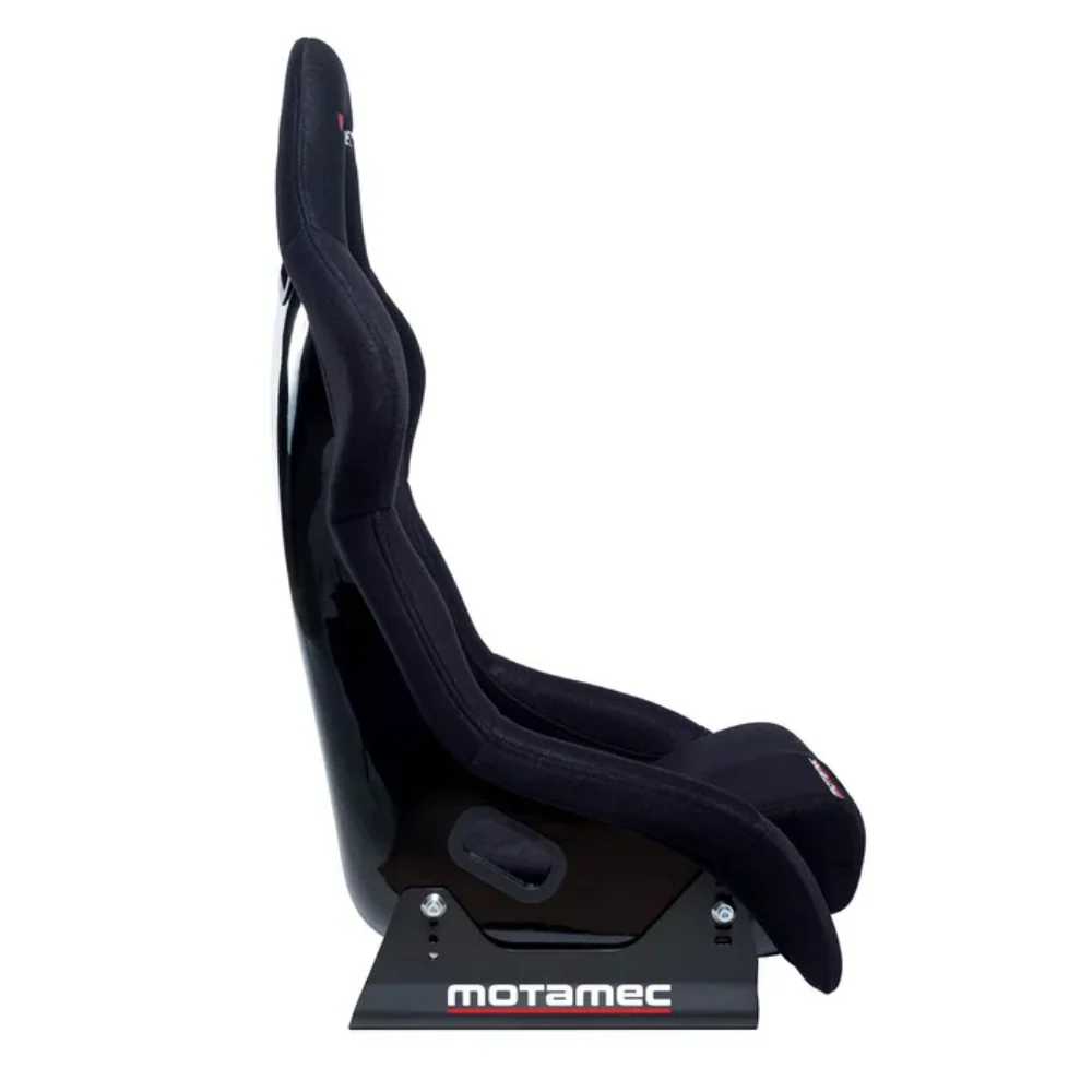 MOTAMEC RACING EVO-ONE FIA APPROVED RACE SEAT FIBERGLASS SHELL SIDE MOUNT BLACK - Image 4