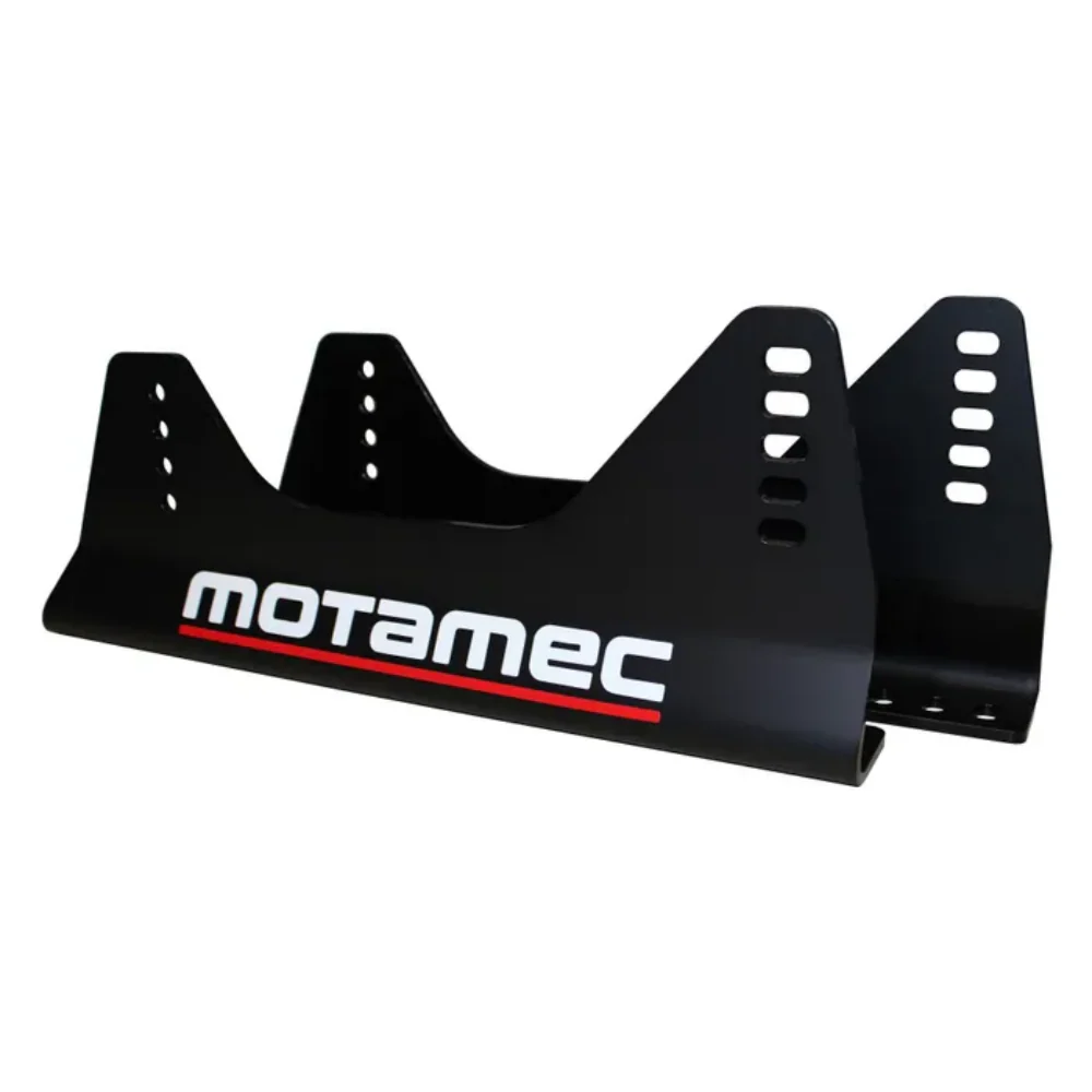 MOTAMEC SEAT SIDE MOUNTS ALLOY BRACKETS UNIVERSAL FITS SPARCO OMP WITH STICKERS - Image 3