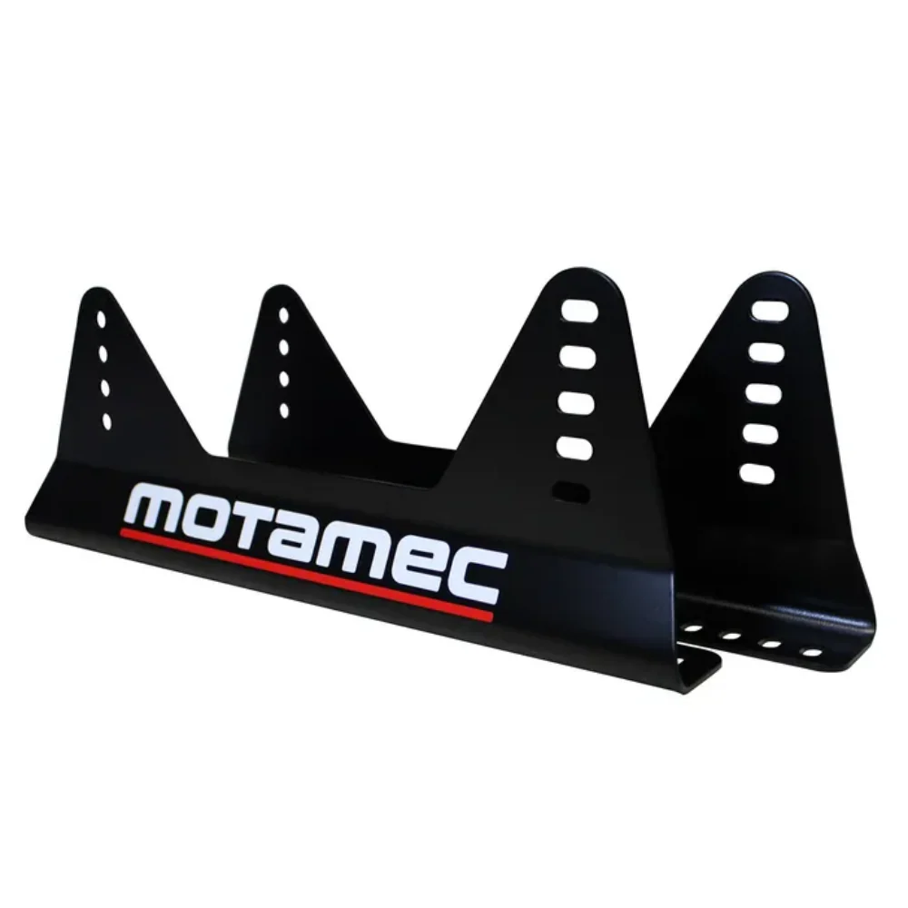 MOTAMEC SEAT SIDE MOUNTS STEEL BRACKETS UNIVERSAL FITS SPARCO OMP WITH STICKERS - Image 5