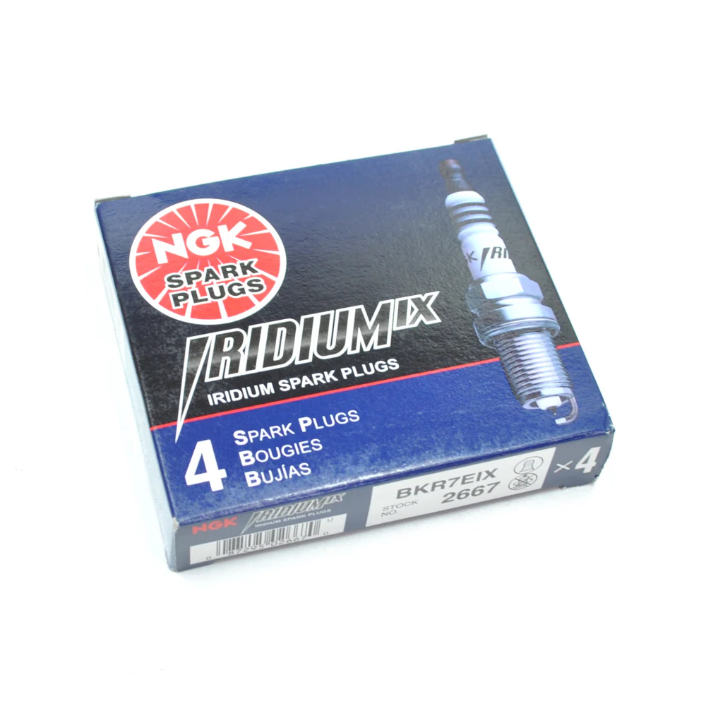 NGK BKR7EIX IRIDIUM SPARK PLUGS 4 PACK STOCK CODE 2667 - Image 2