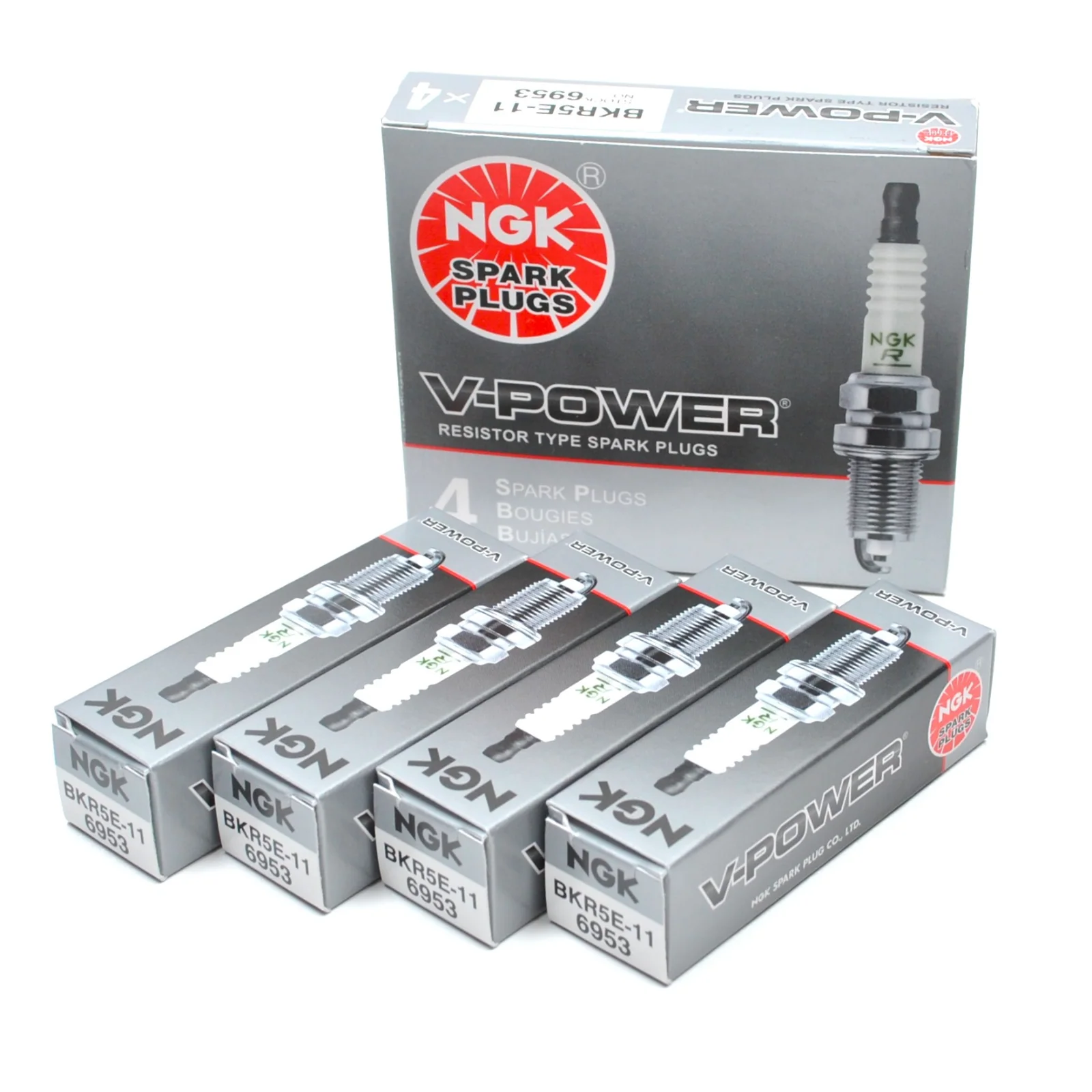 NGK V-POWER SPARK PLUGS [4 PACK] - TOYOTA MR2 MK3 ROADSTER ZZW30 - Image 2
