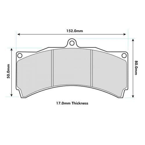 PBS PRORACE FRONT BRAKE PADS FOR ALCON CAR 11 CALIPER - Image 6