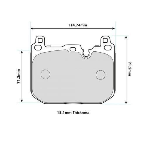 PBS PRORACE FRONT BRAKE PADS FOR BMW 4 SERIES XDRIVE F36 GRAN COUPE 428 2.0  14- - Image 6