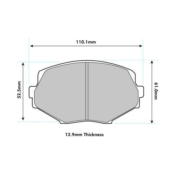 PBS PRORACE FRONT BRAKE PADS FOR MAZDA MX5 (MK1) (NA) 1.8 94-98 - Image 6