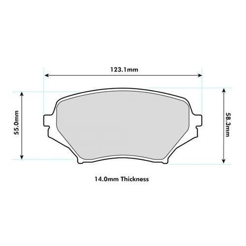 PBS PRORACE FRONT BRAKE PADS FOR MAZDA MX5 (MK3) (NC) 2.0 05-15 - Image 6