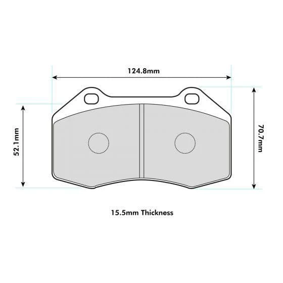 PBS PRORACE FRONT BRAKE PADS FOR RENAULT MEGANE HATCH 2.0 TURBO RS CUP 225 05-09 - Image 6