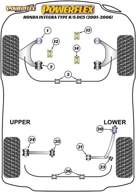 POWERFLEX POWERALIGN CAMBER BOLT KIT (15MM) TOYOTA MR2 GEN2 SW20 (1989 - 1999) PFA100-15 - Image 2