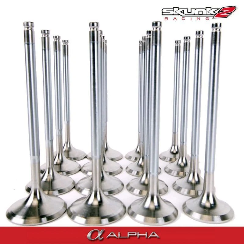 SKUNK2 ALPHA SERIES VALVES STOCK SIZE STANDARD COMPRESSION HONDA K-SERIES VTEC - Image 5