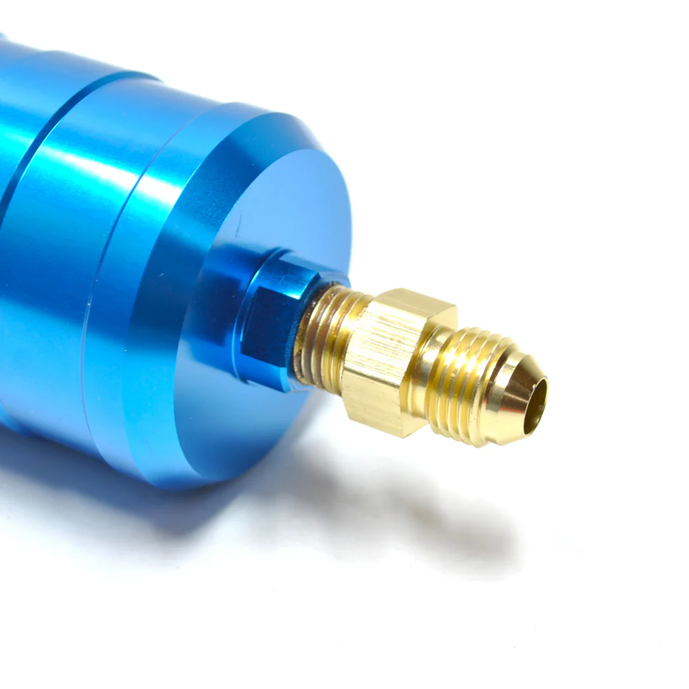 SYTEC MOTORSPORT IN-LINE 'BULLET' FUEL FILTER WITH AN6 -6 FITTINGS [BLUE] - Image 8