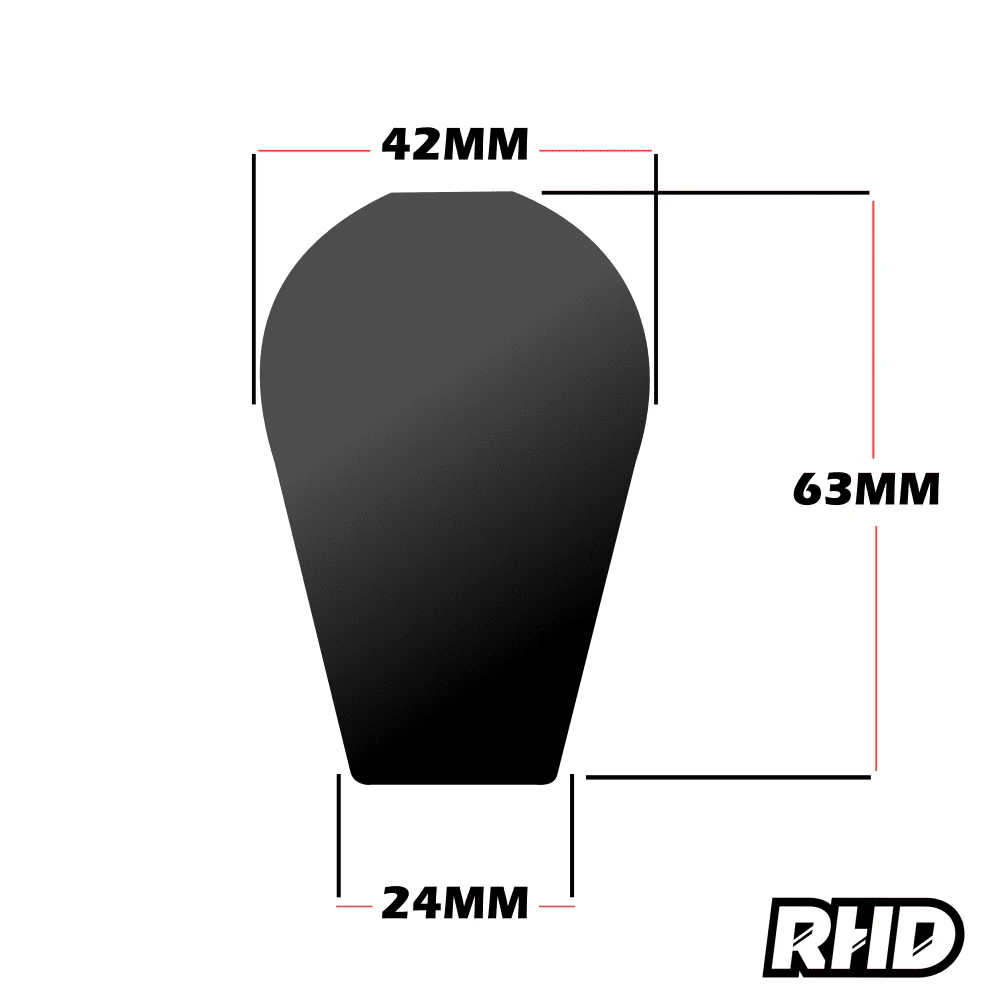 DELRIN WHITE GEAR SHIFT KNOB UNIVERSAL [SELECT THREAD SIZE] - Image 4
